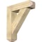 Ekena Millwork Traditional Craftsman Rough Sawn Bracket w/ Offset Brace, Douglas Fir, 8"W x 30"D x 34"H BKT0806X30X34TRA04RDF - alternate 1